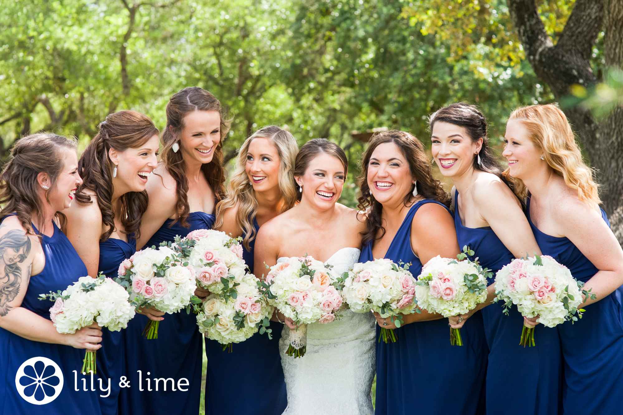 blue jewel tone bridesmaid dresses