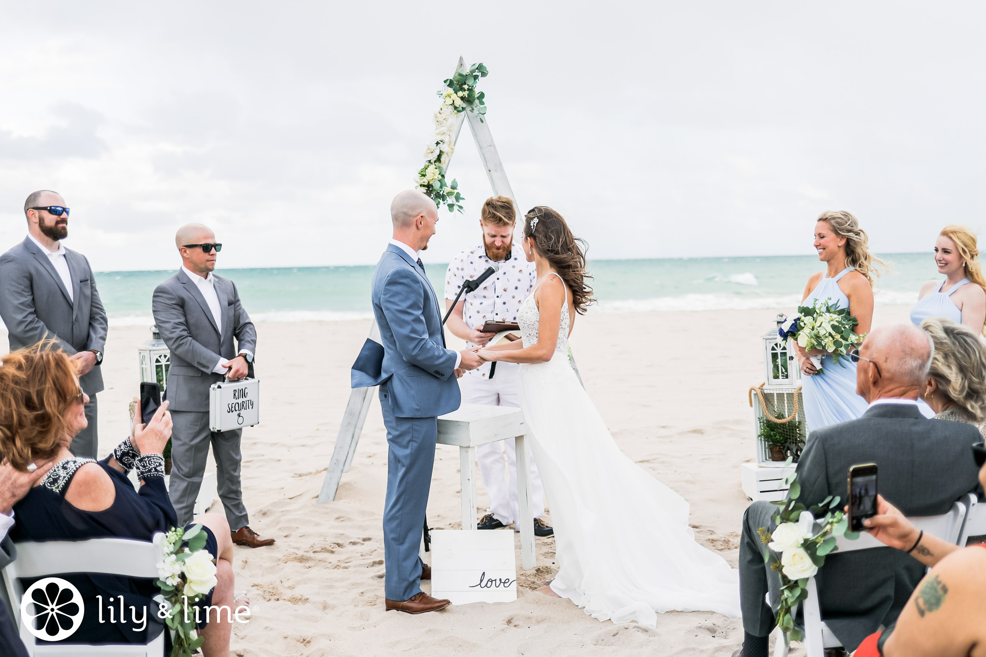 Beach store themed wedding
