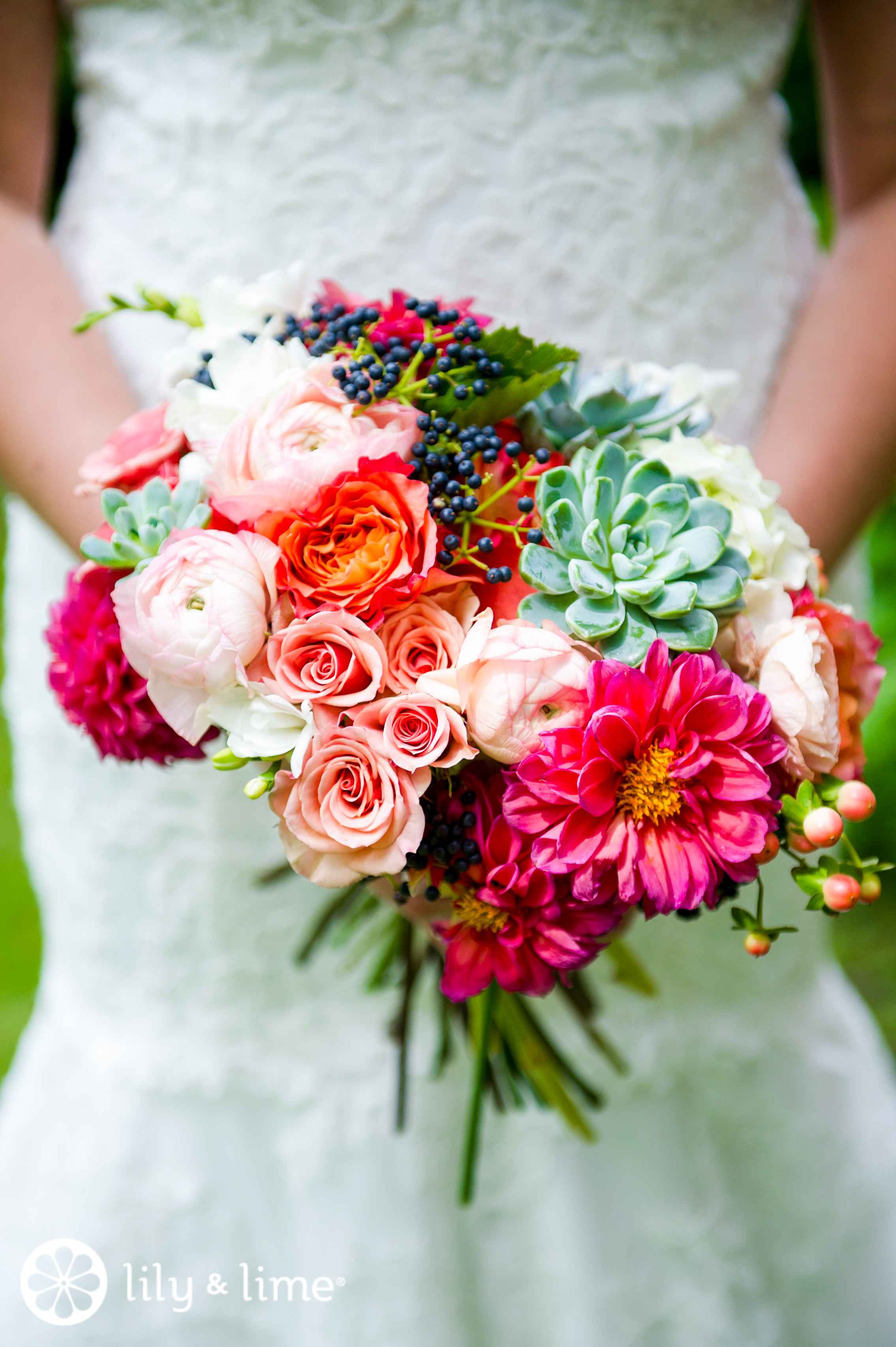 Mini Bouquets For The Understated And Minimal Bride Lily Lime