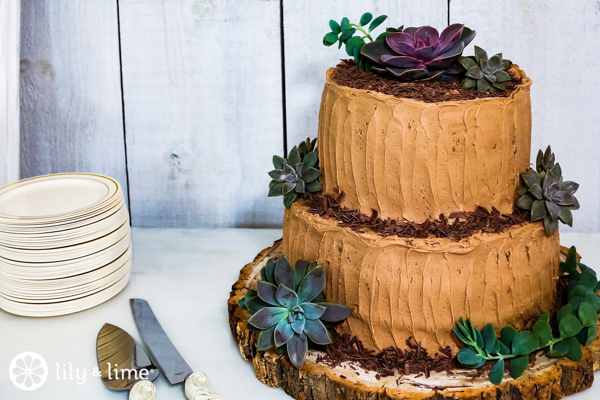 Country top wedding cakes