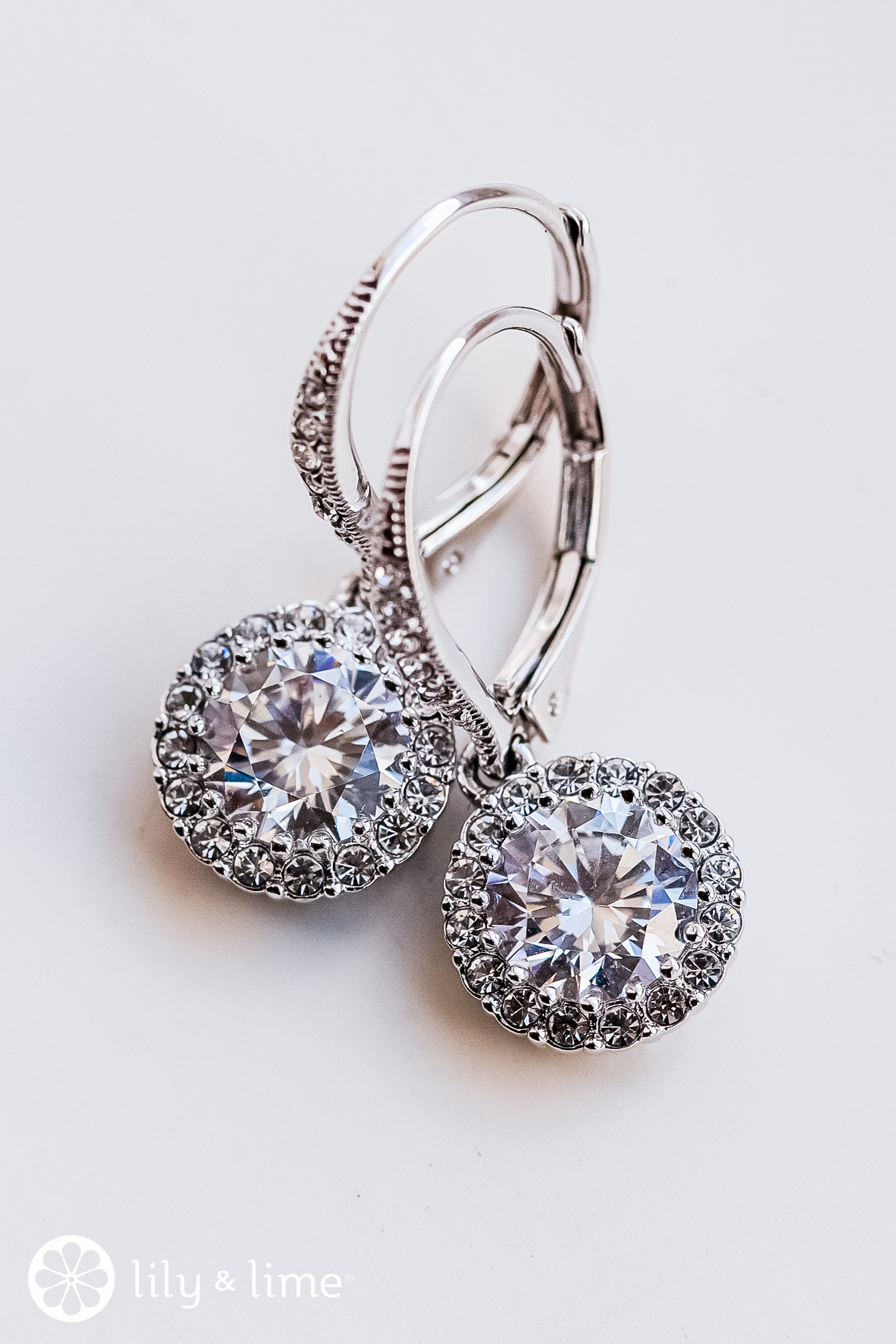 Diamond earrings for wedding sale day