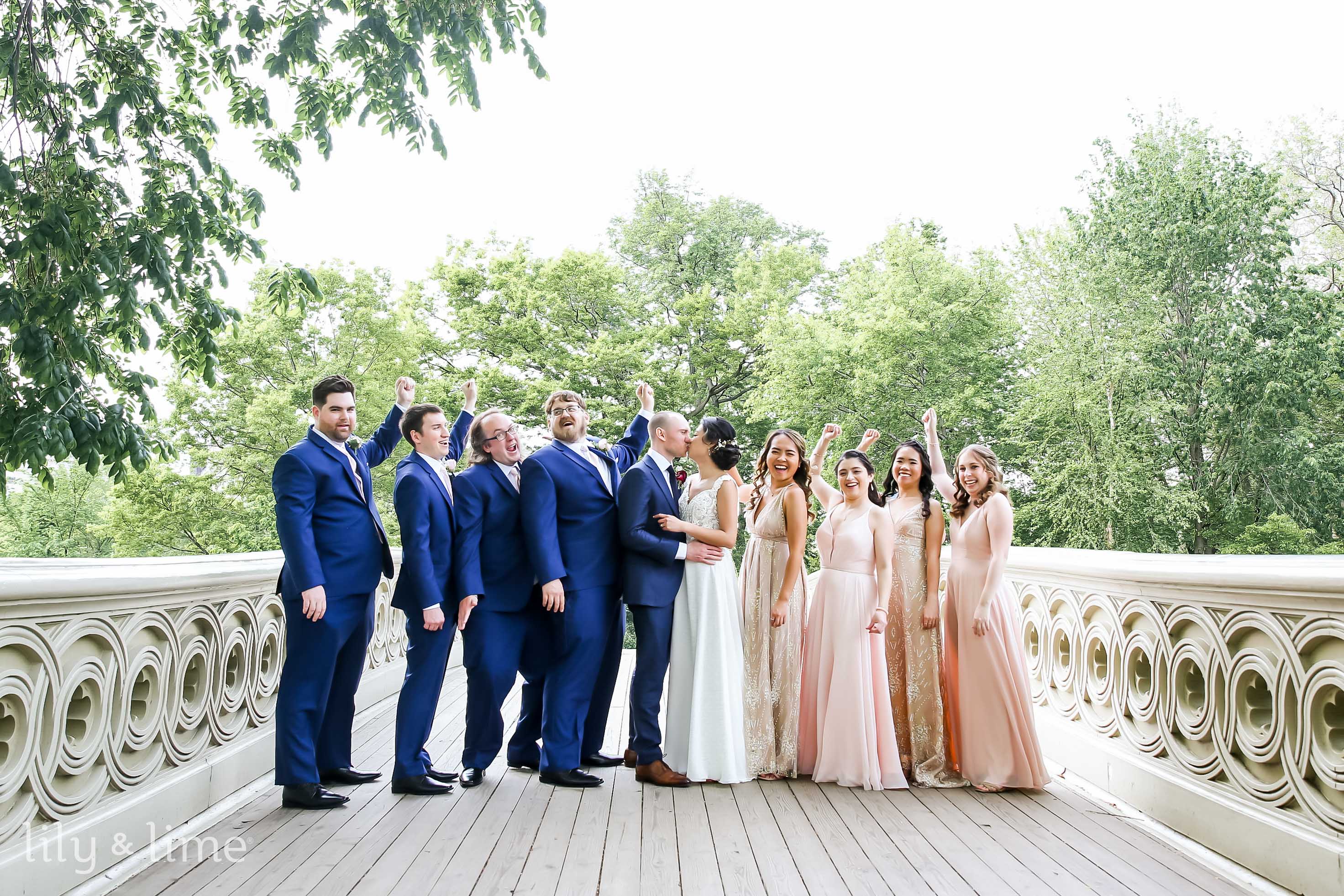 Bridesmaid dresses with navy suits online