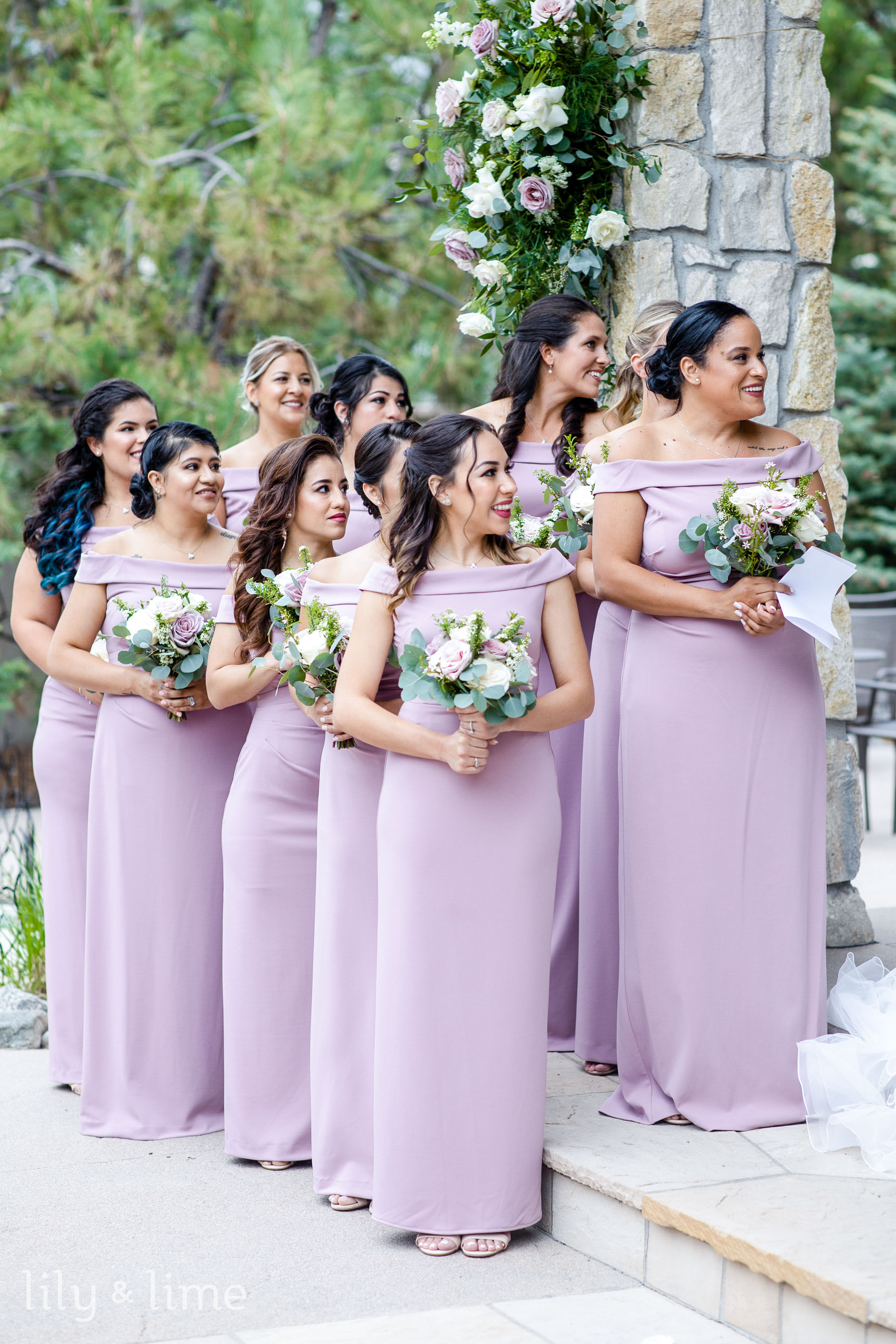 Winter wonderland bridesmaid dresses hot sale