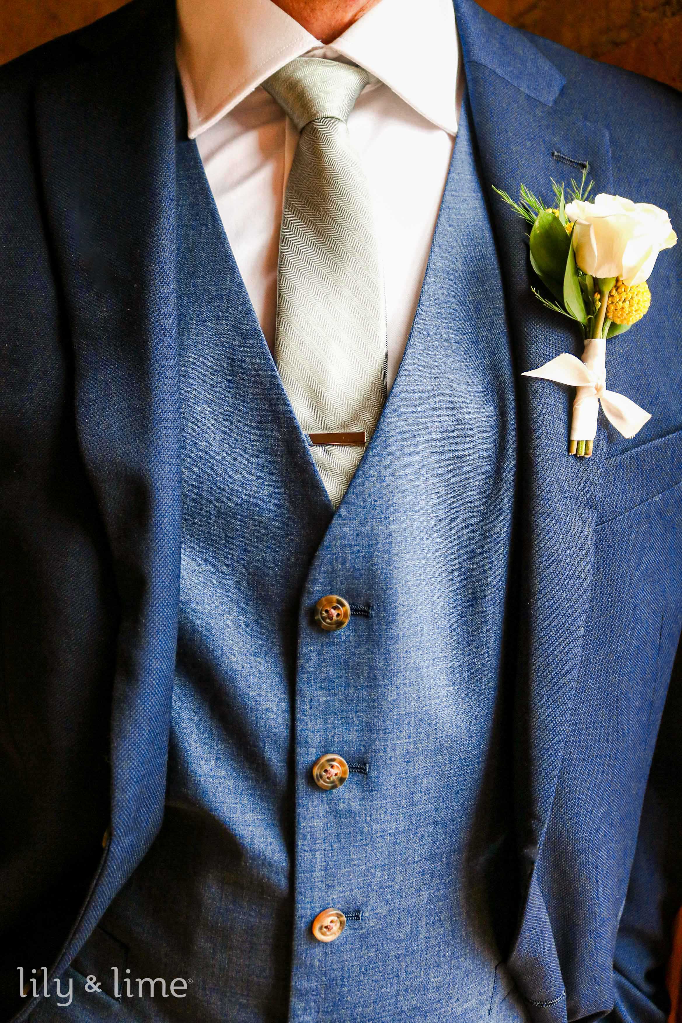 Blue suit beach wedding new arrivals