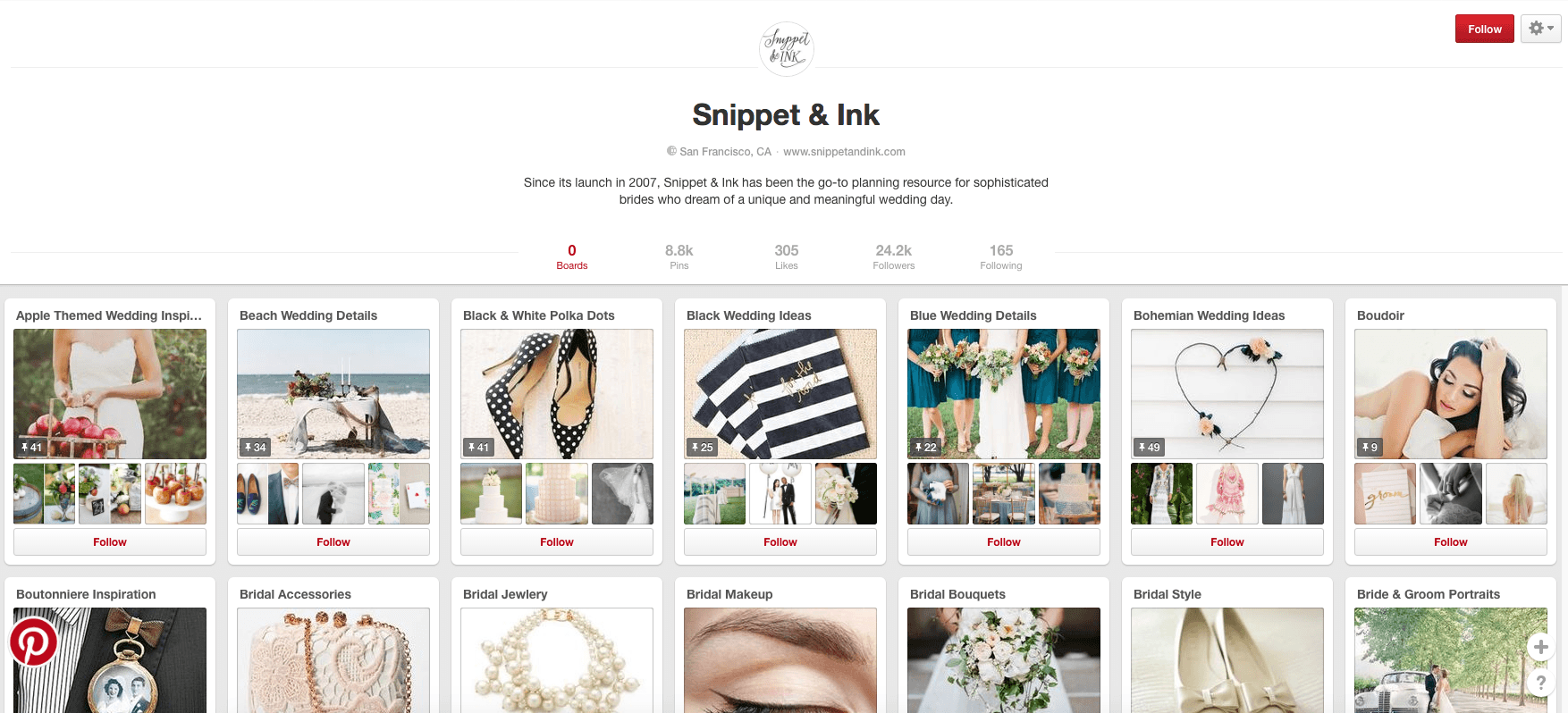 snippet & ink wedding planning inspiration