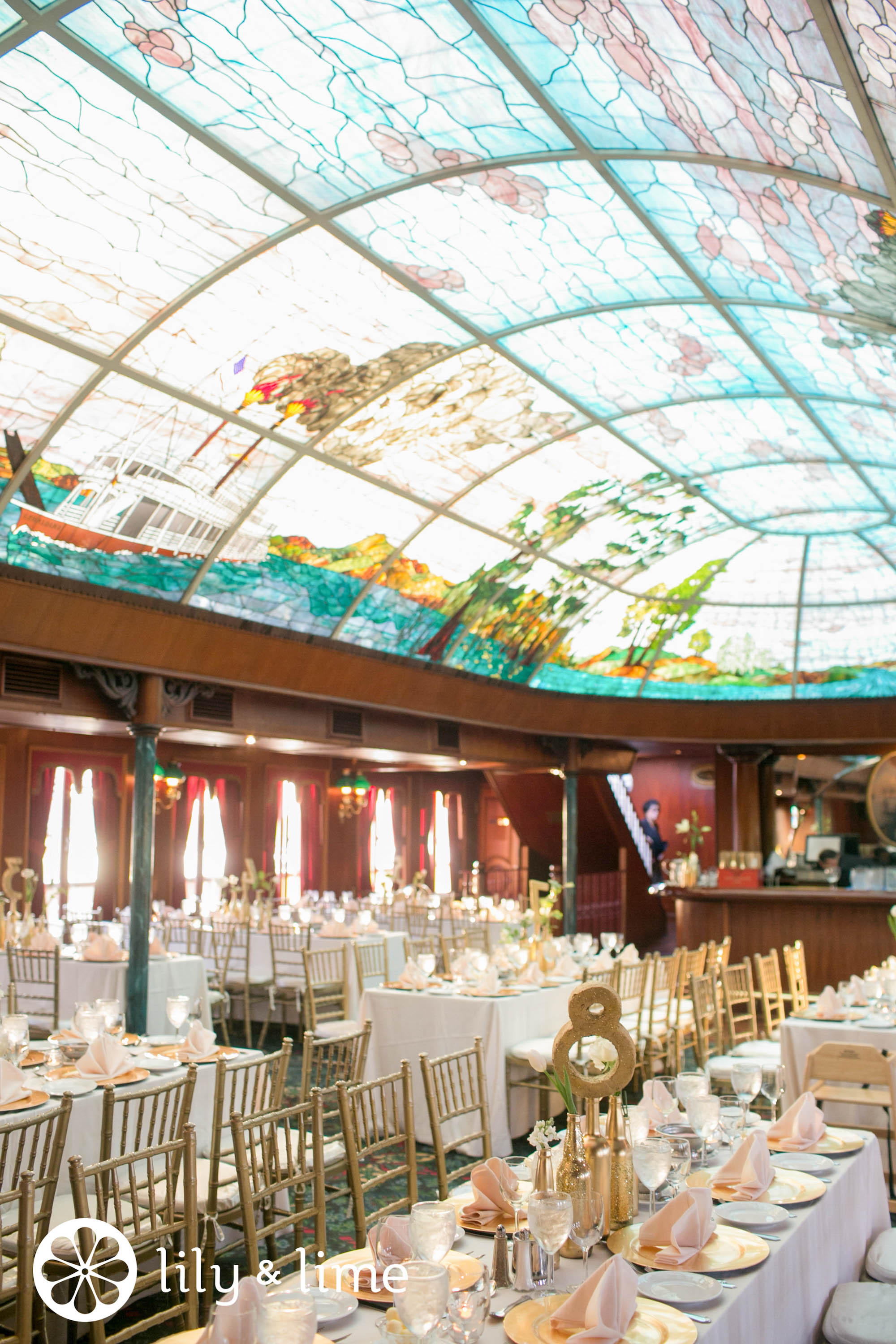 beautiful indoor wedding reception