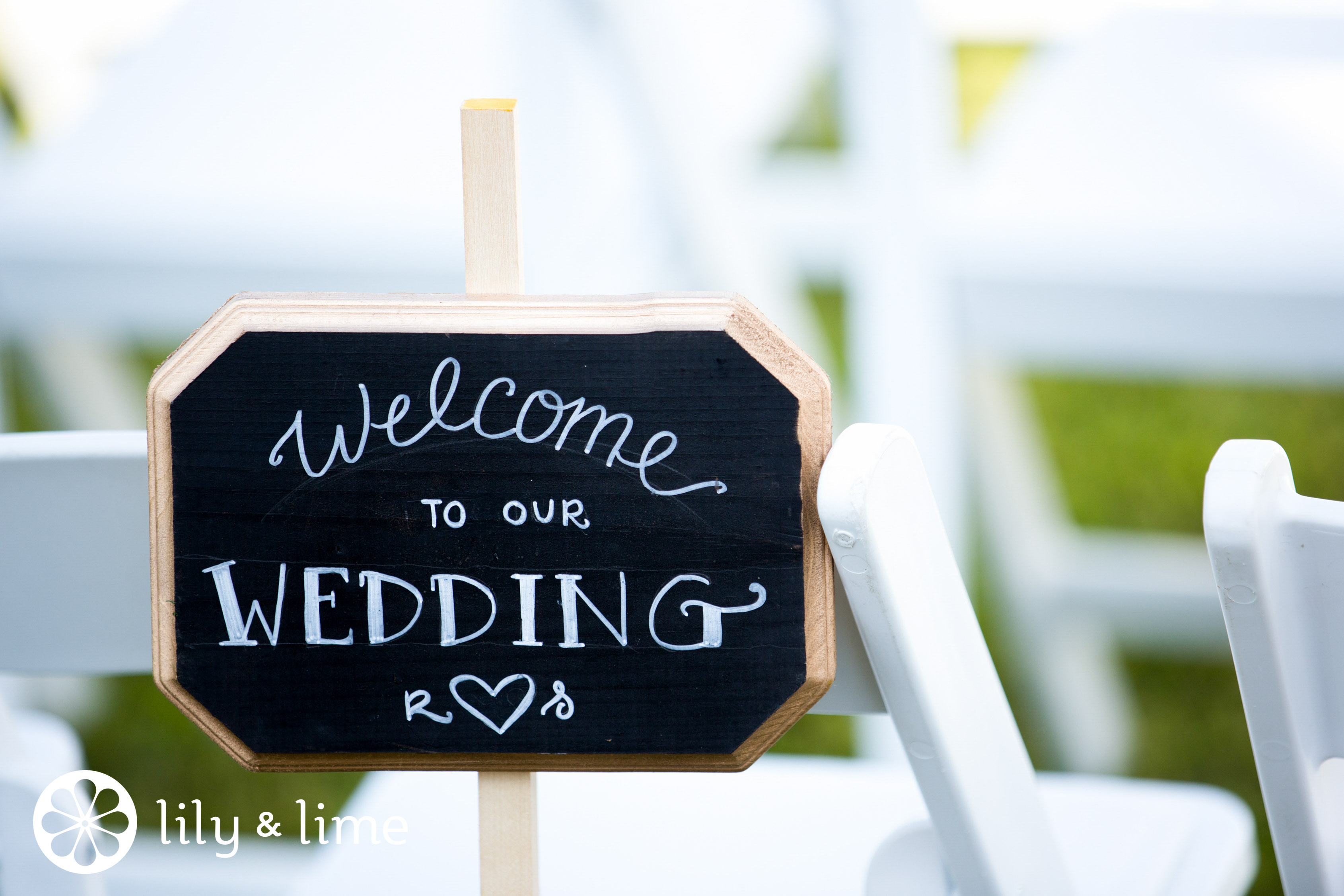 welcome to our wedding hand lettered sign inspiration