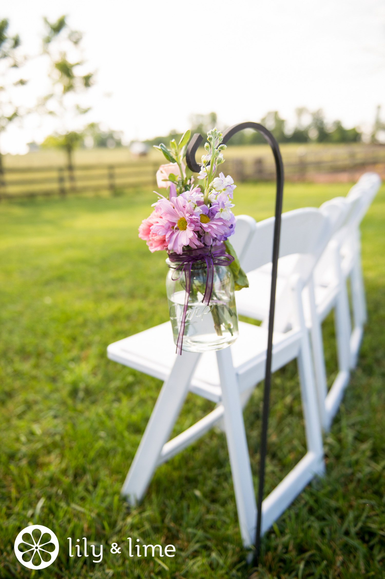 floral wedding aisle decor