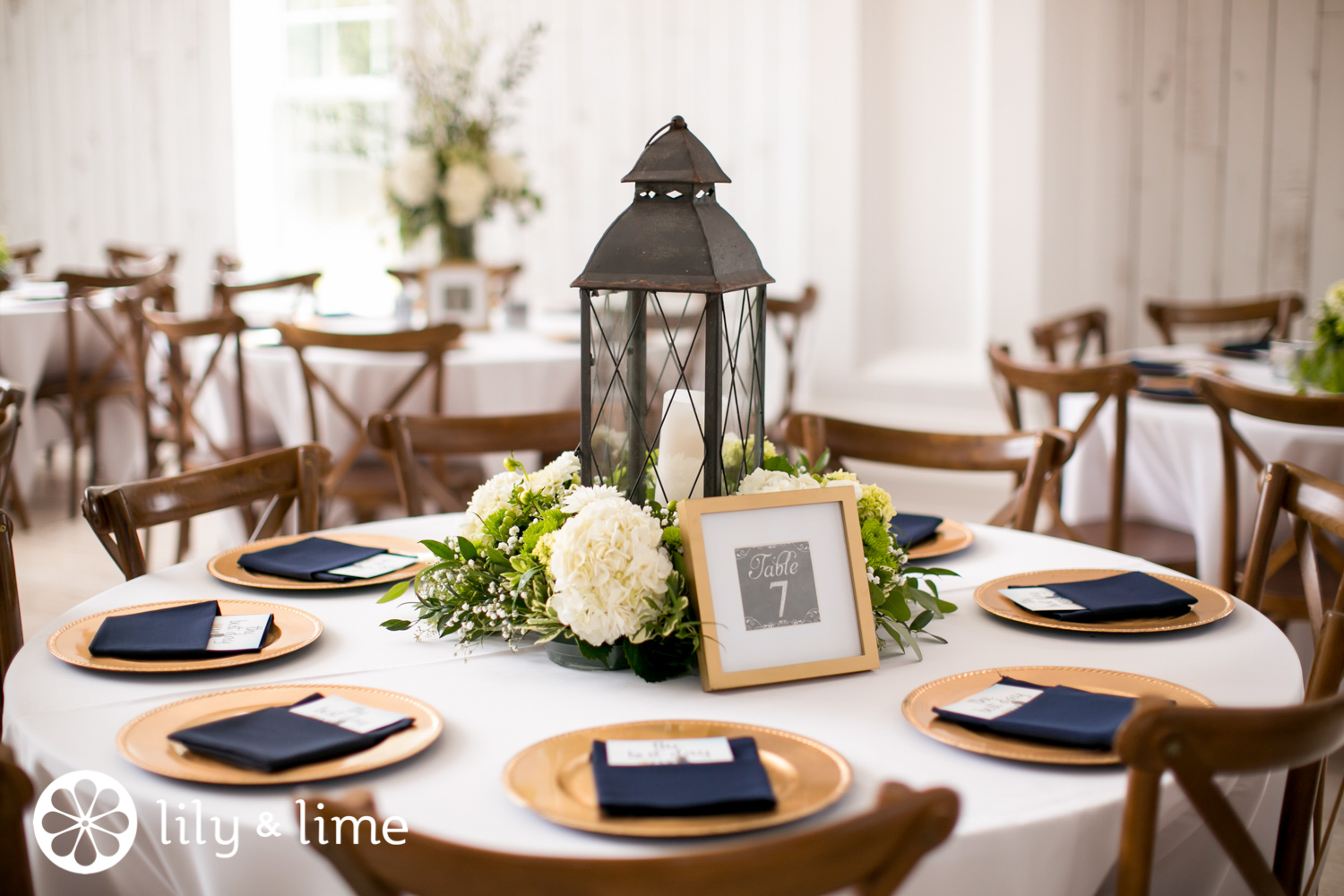 glass lantern wedding centerpiece