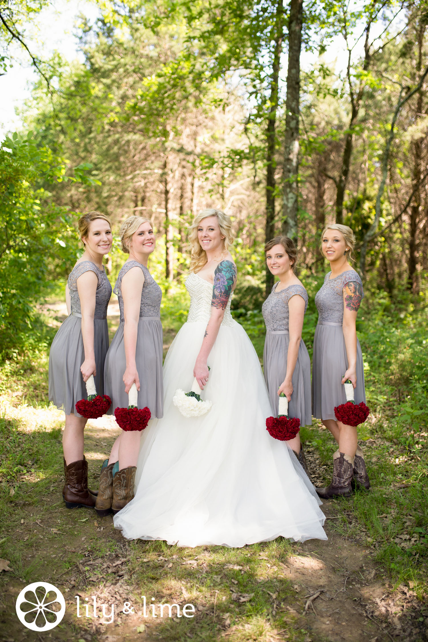 gray fall bridesmaids style inspiration