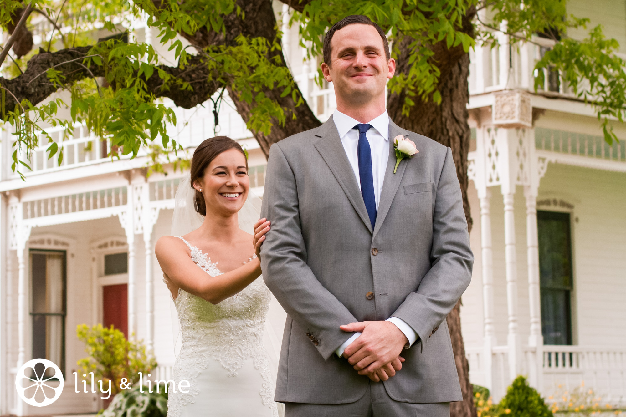 first look wedding photos