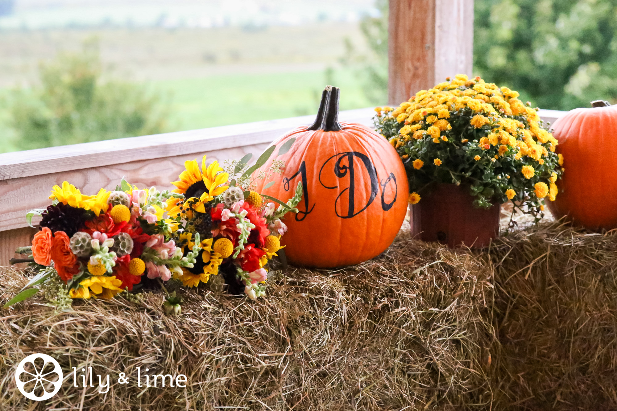 pumpkin inspired wedding decor