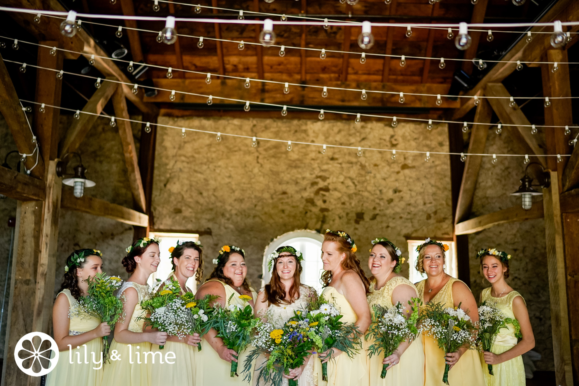 yellow fall bridesmaids dresses