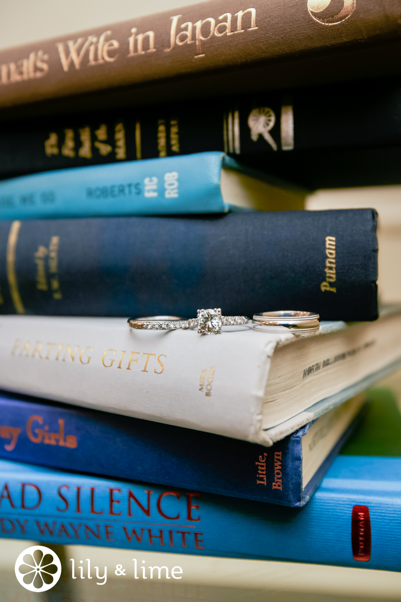 book themed wedding photos