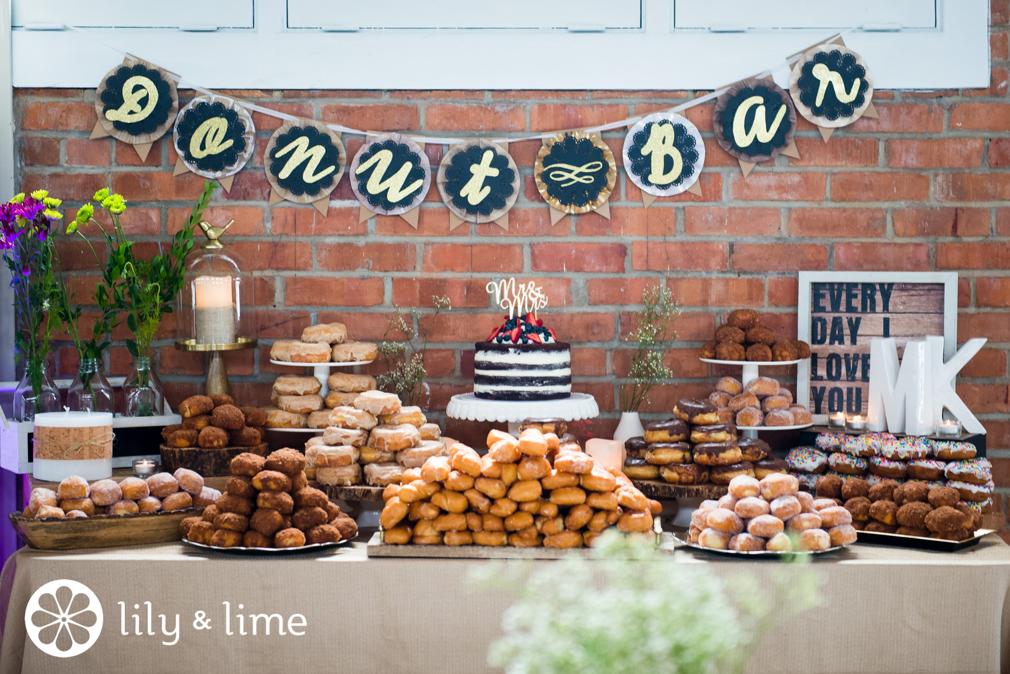 wedding donut spread