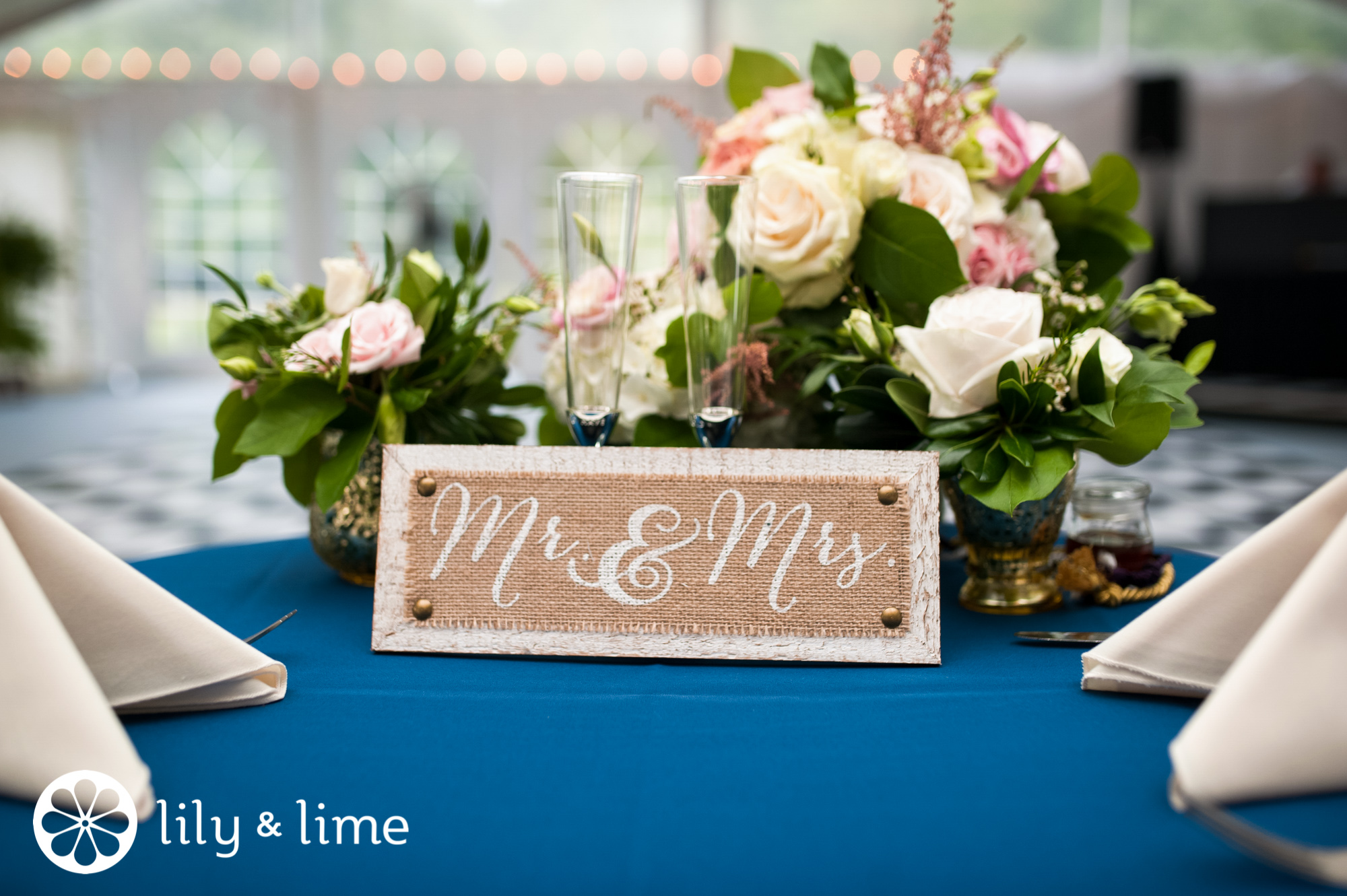 mr and mrs wedding sign