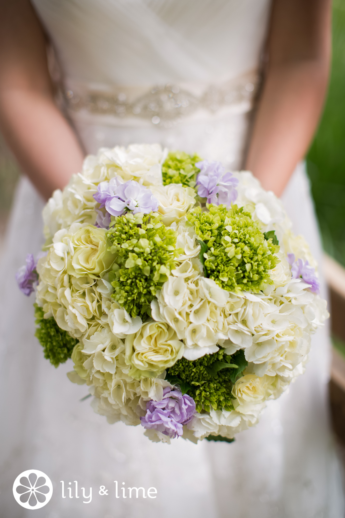 hydrangeas wedding bouquet