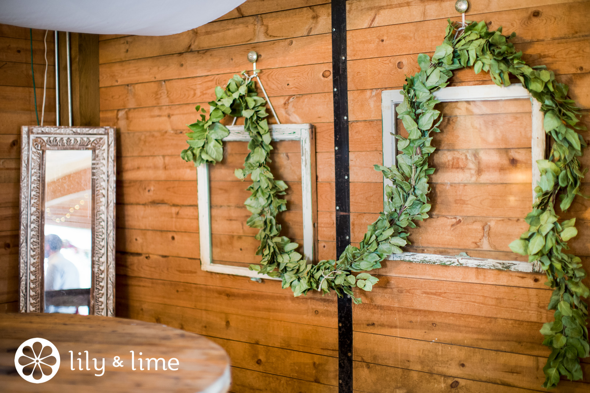 wedding decor leaf garland