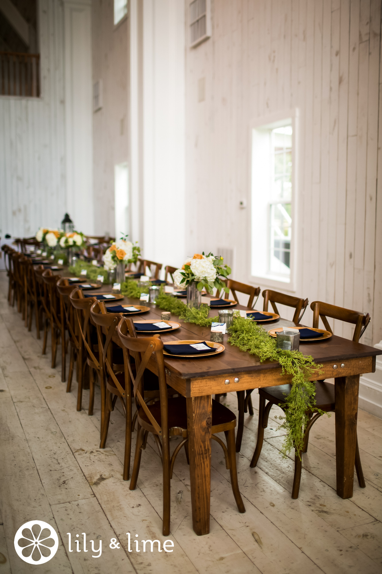 greenery wedding table runner