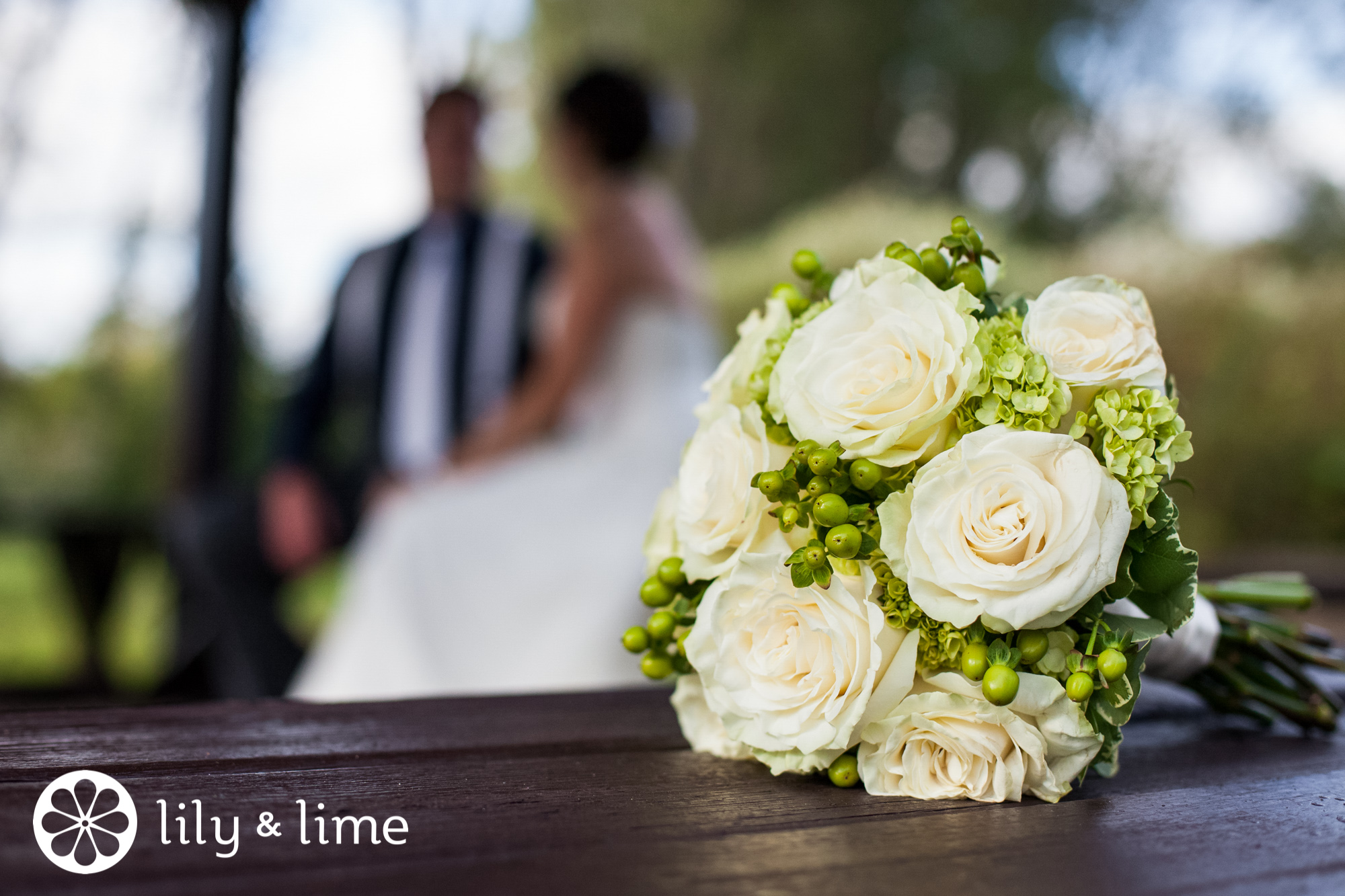 hypericum berries in wedding bouquet