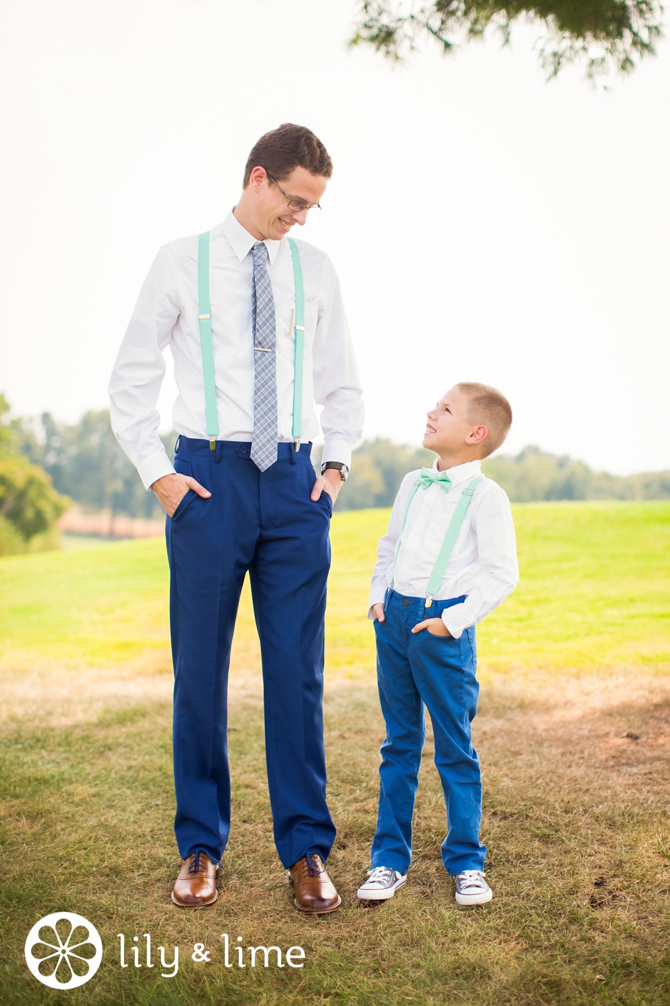 matching groom and ring bearer
