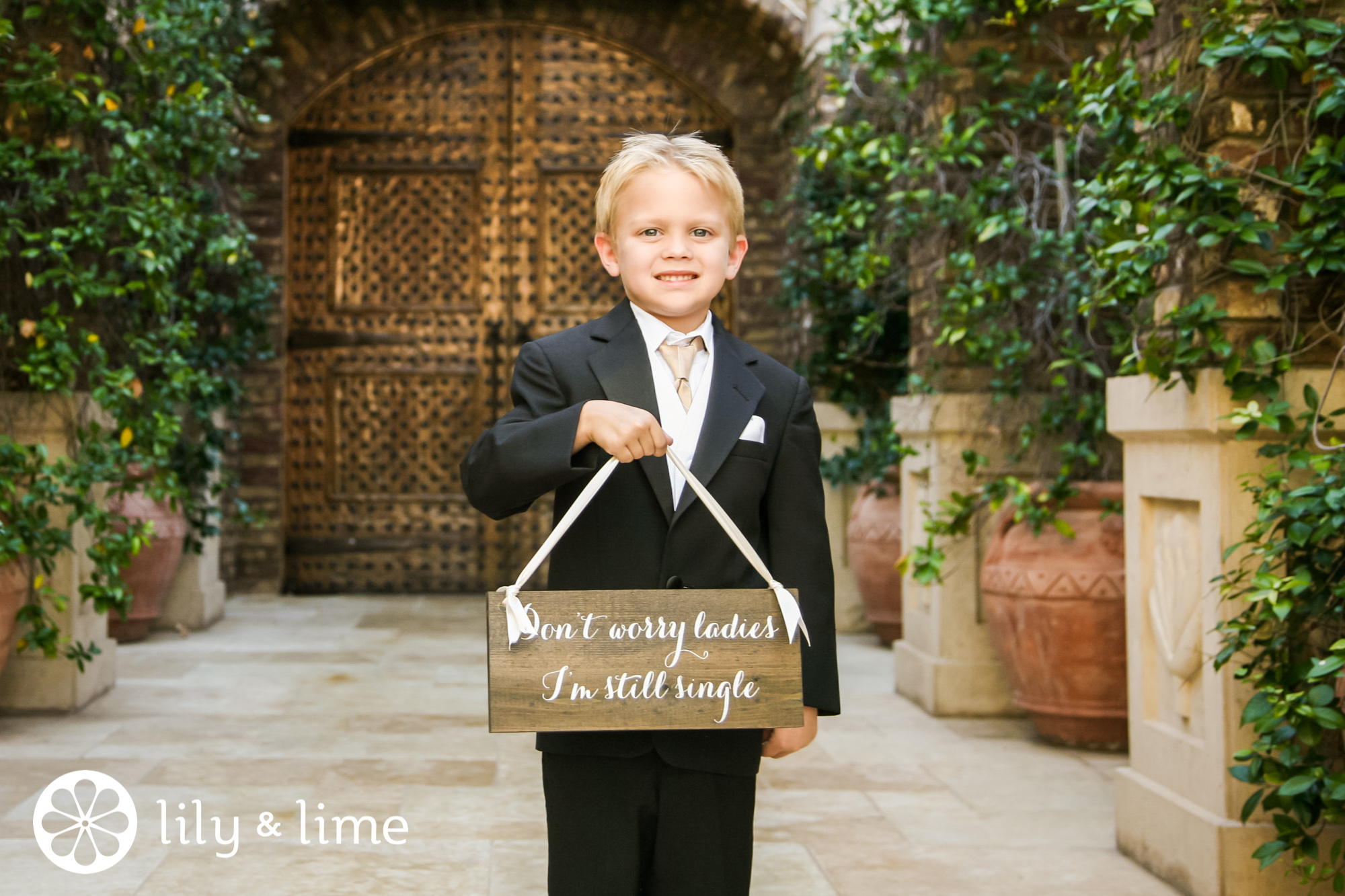 still single ring bearer sign