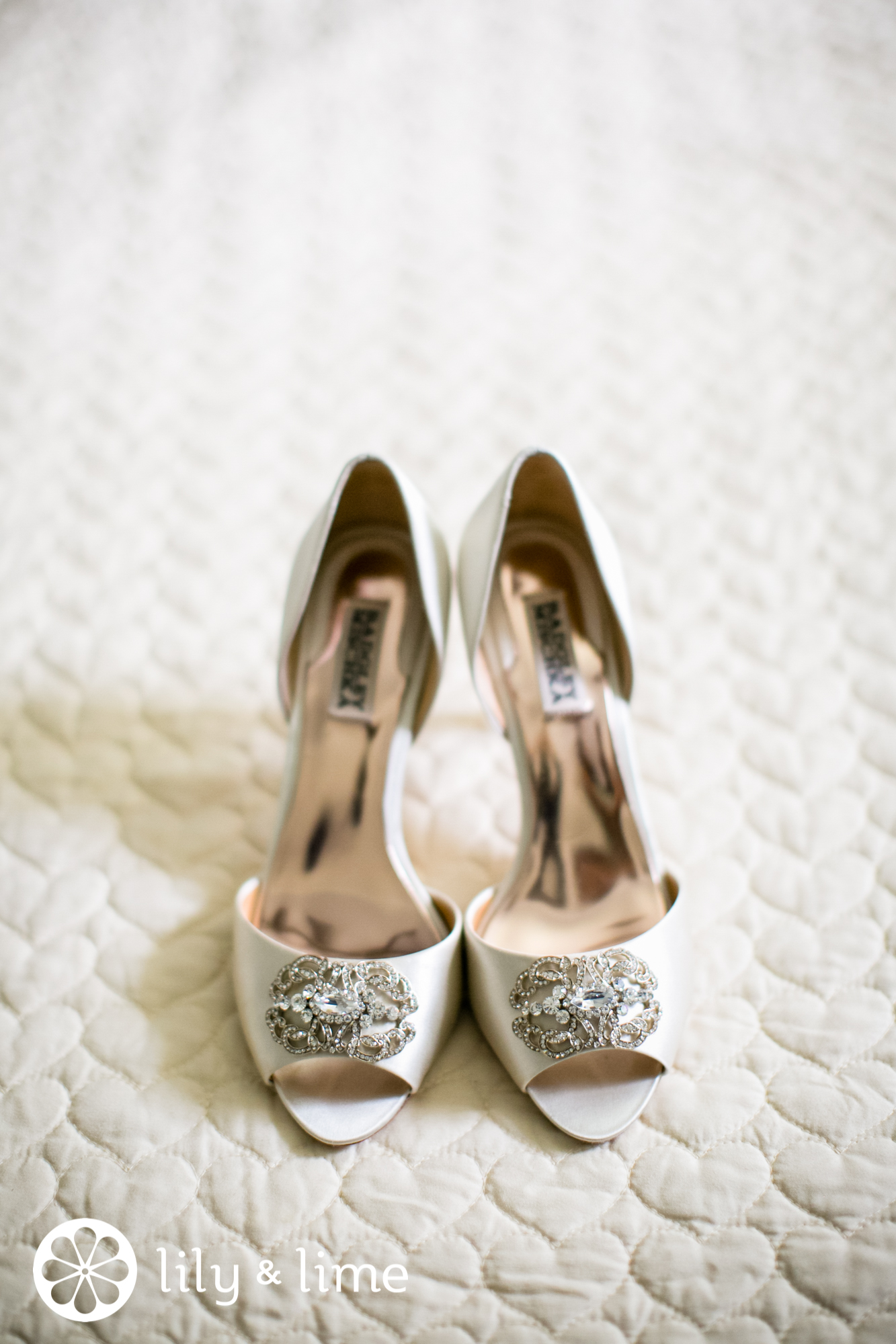 peep-toe wedding shoes