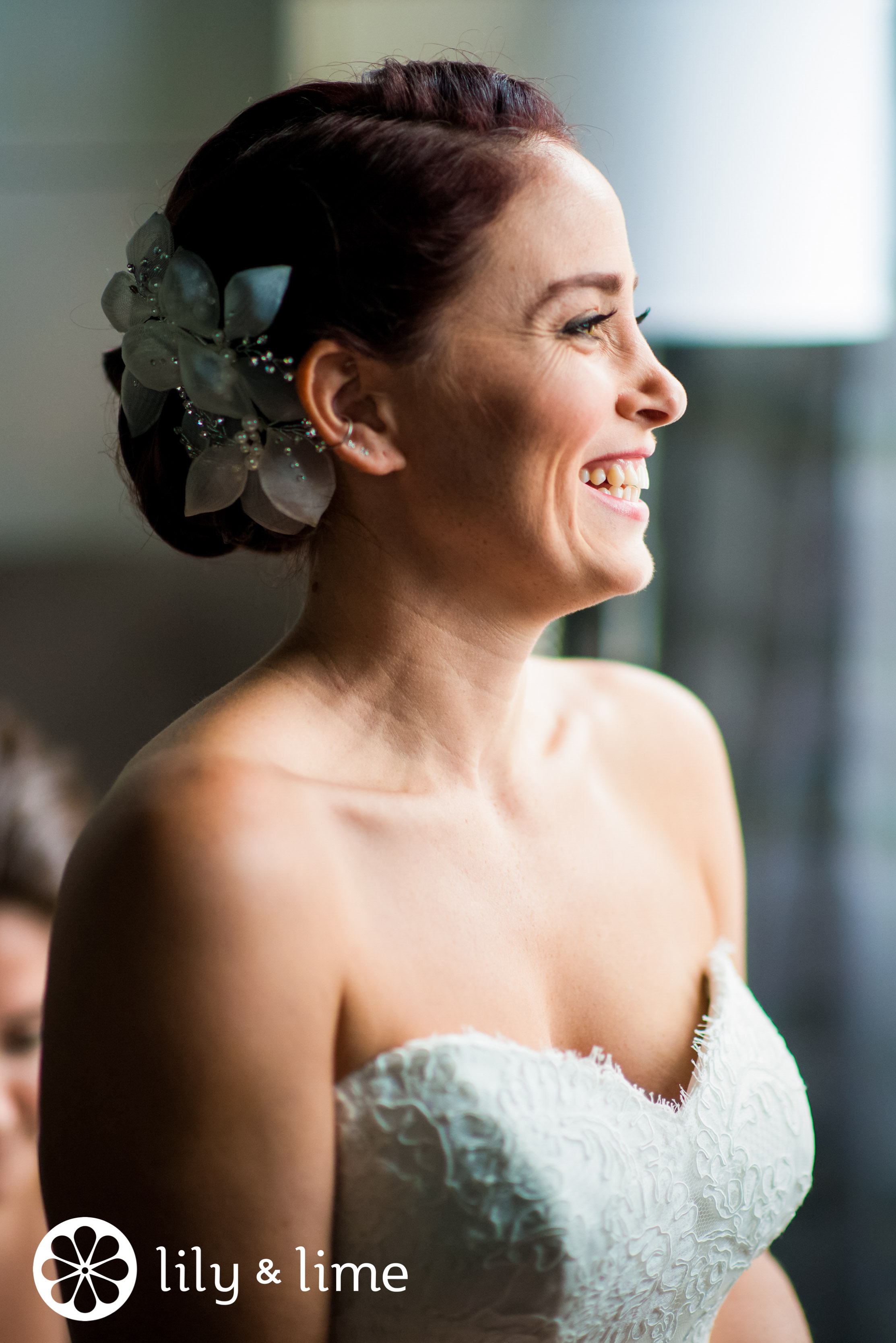 natural light bridal portrait