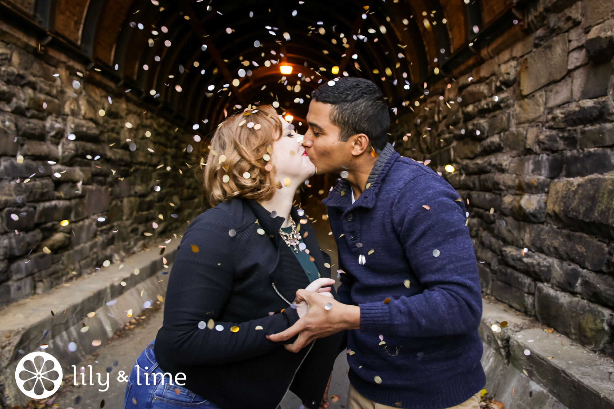 engagement session confetti