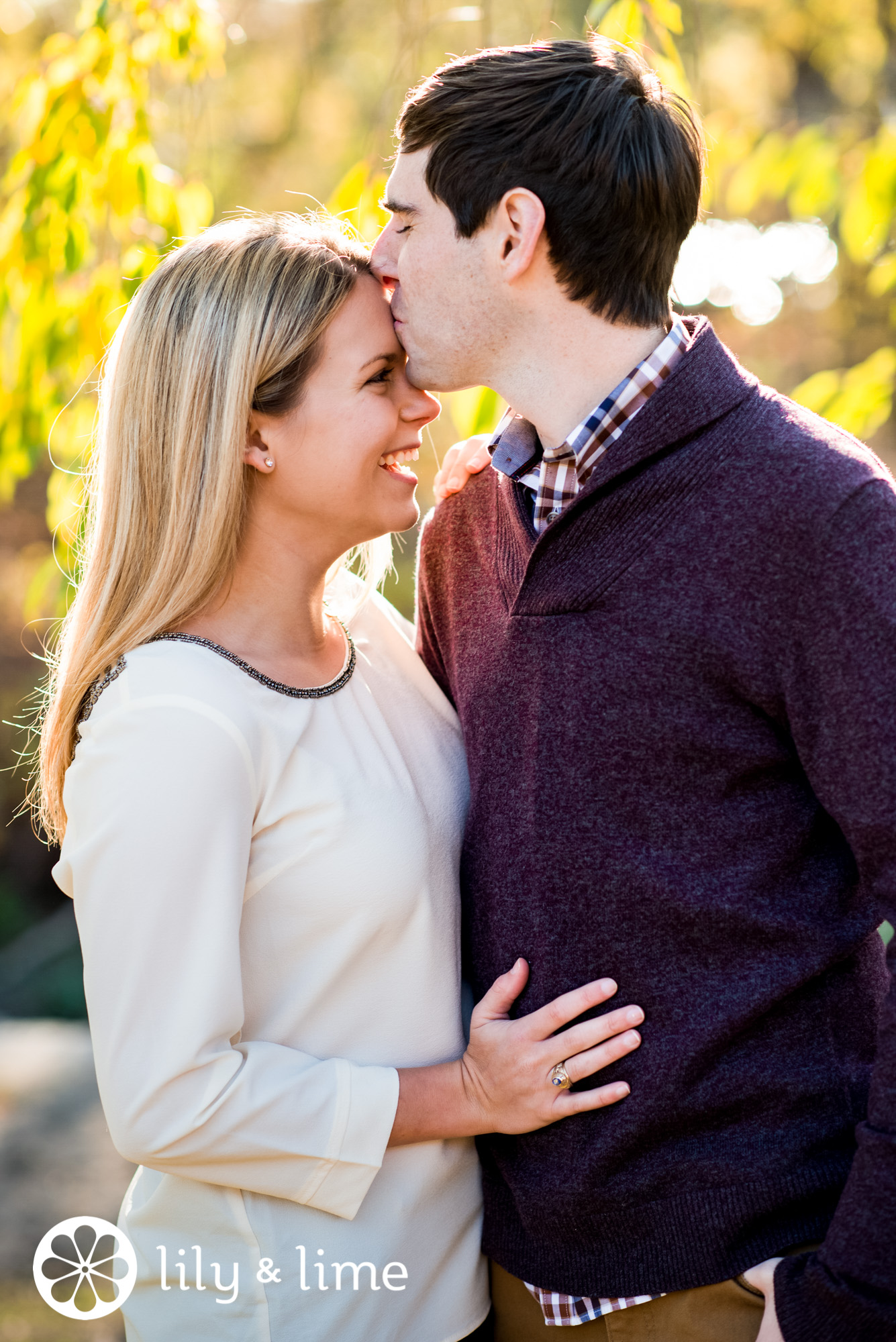 golden hour engagement photos