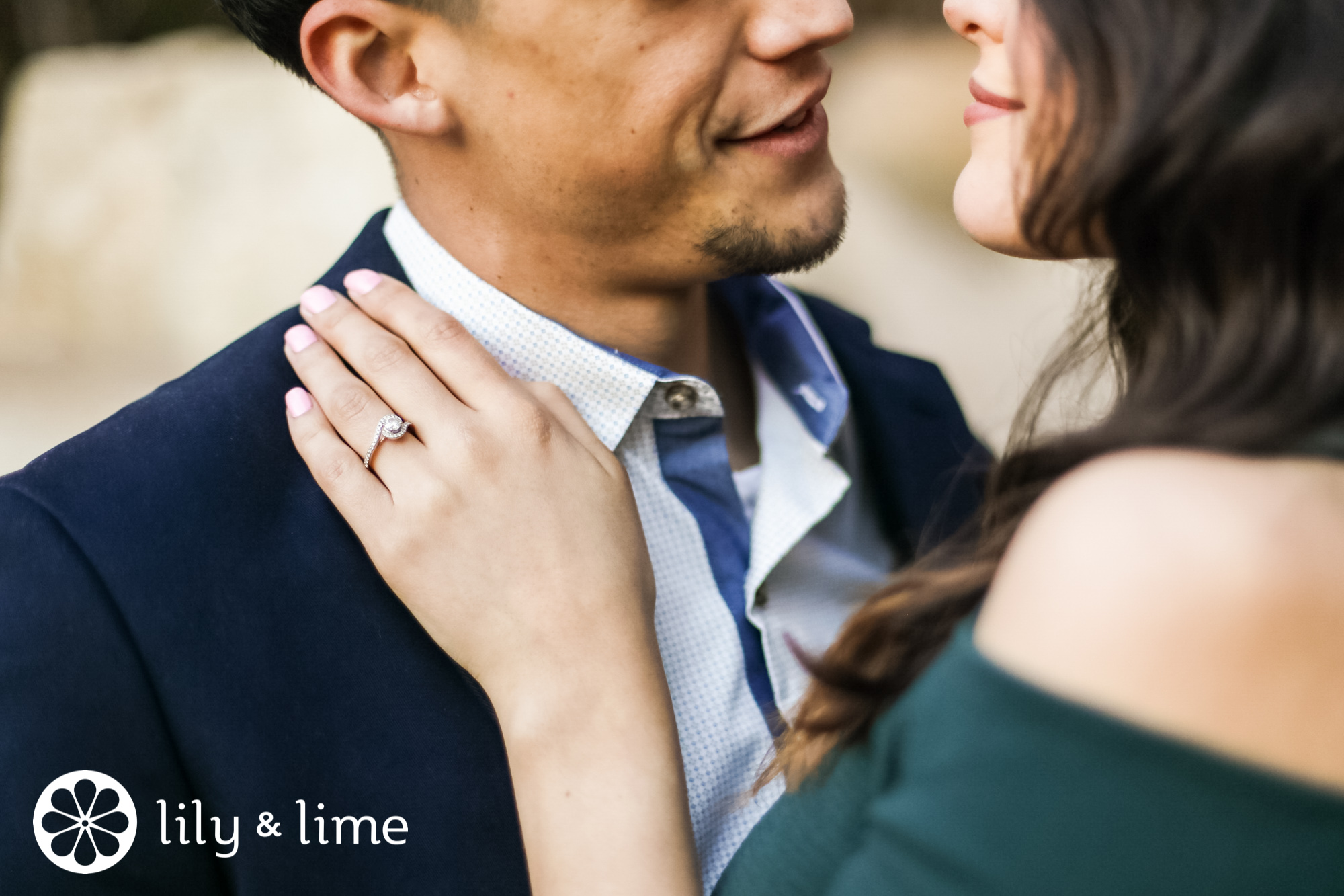 engagement session ring shot