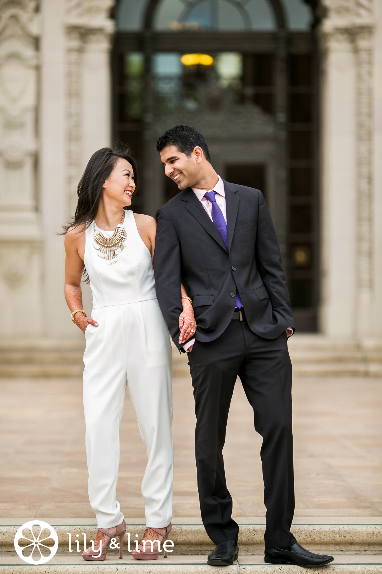 white wedding jumpsuit