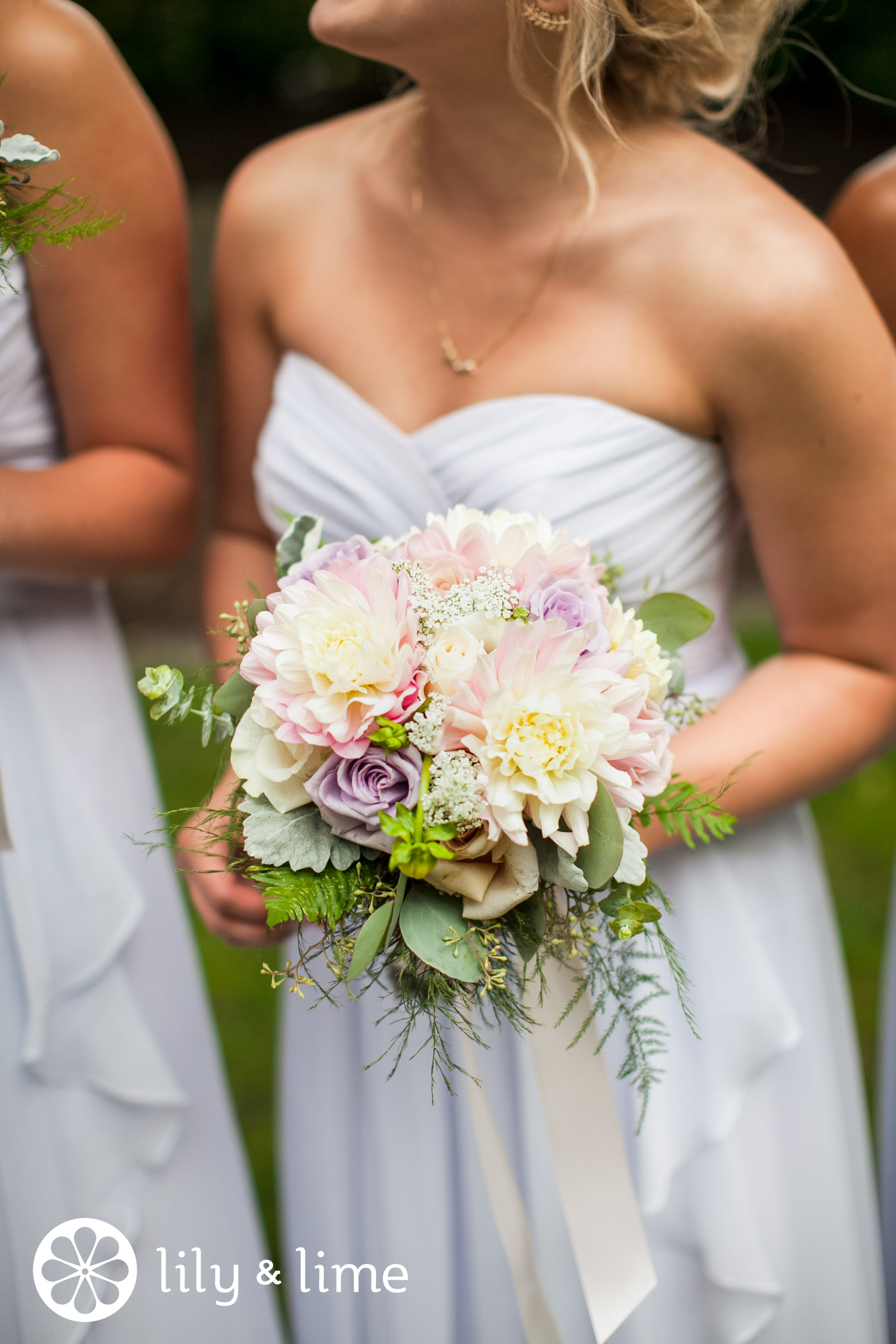 spring bridesmaids wedding bouquet