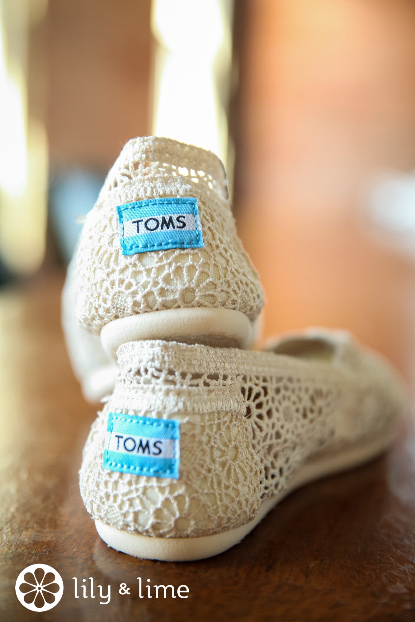 Toms crochet wedding shoes