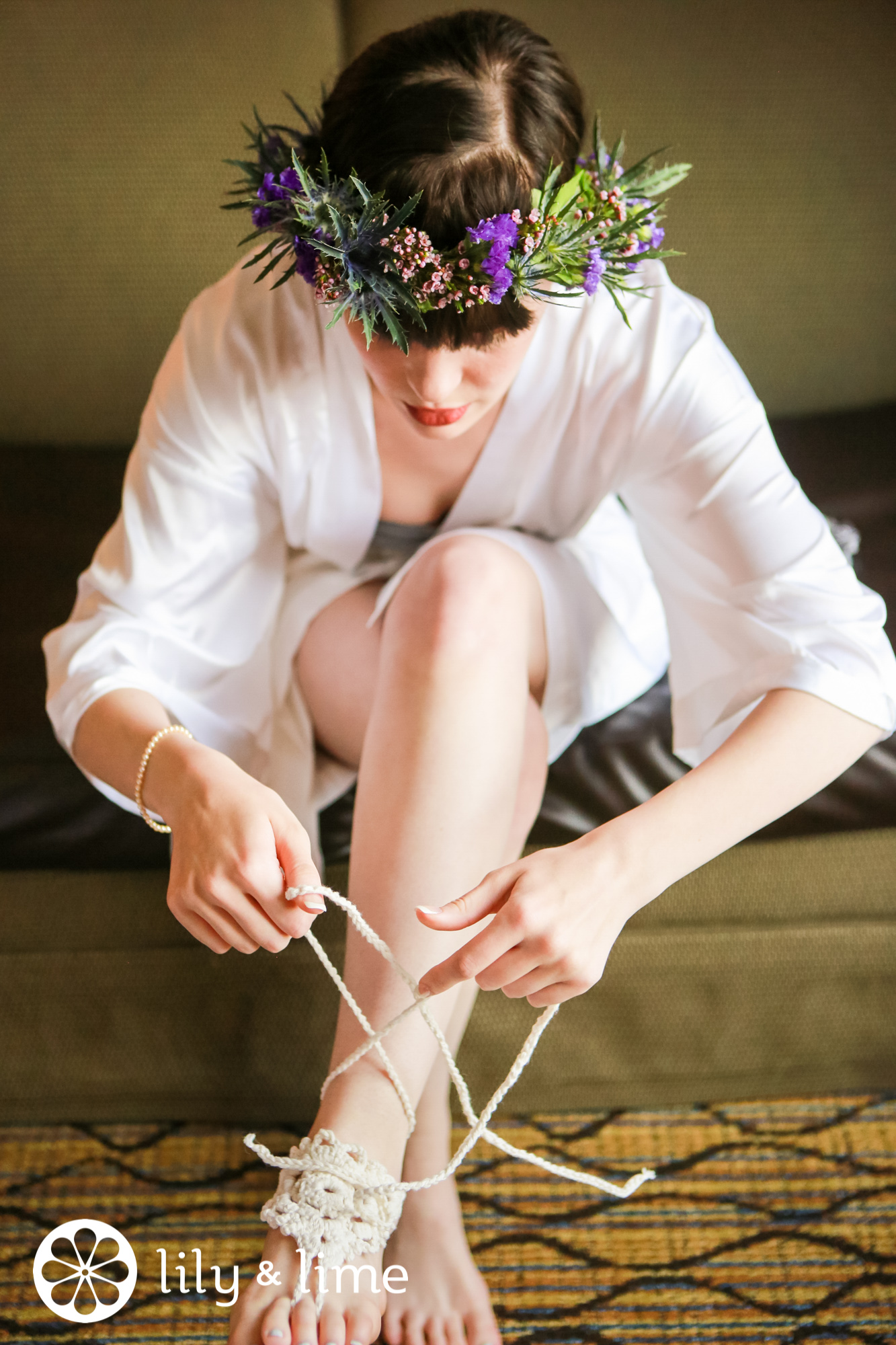 barefoot sandals beach wedding