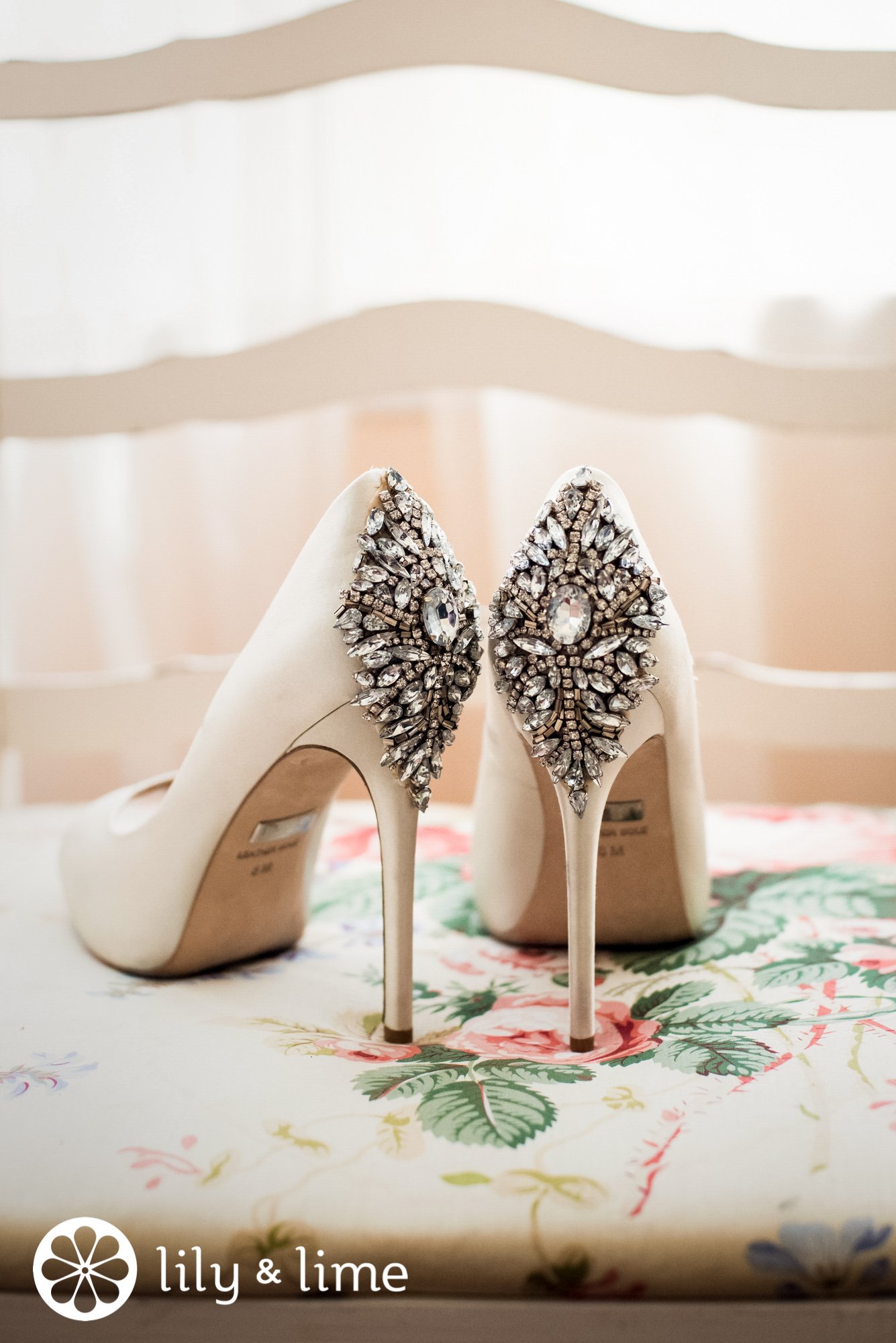 badgley mischka wedding bling heels