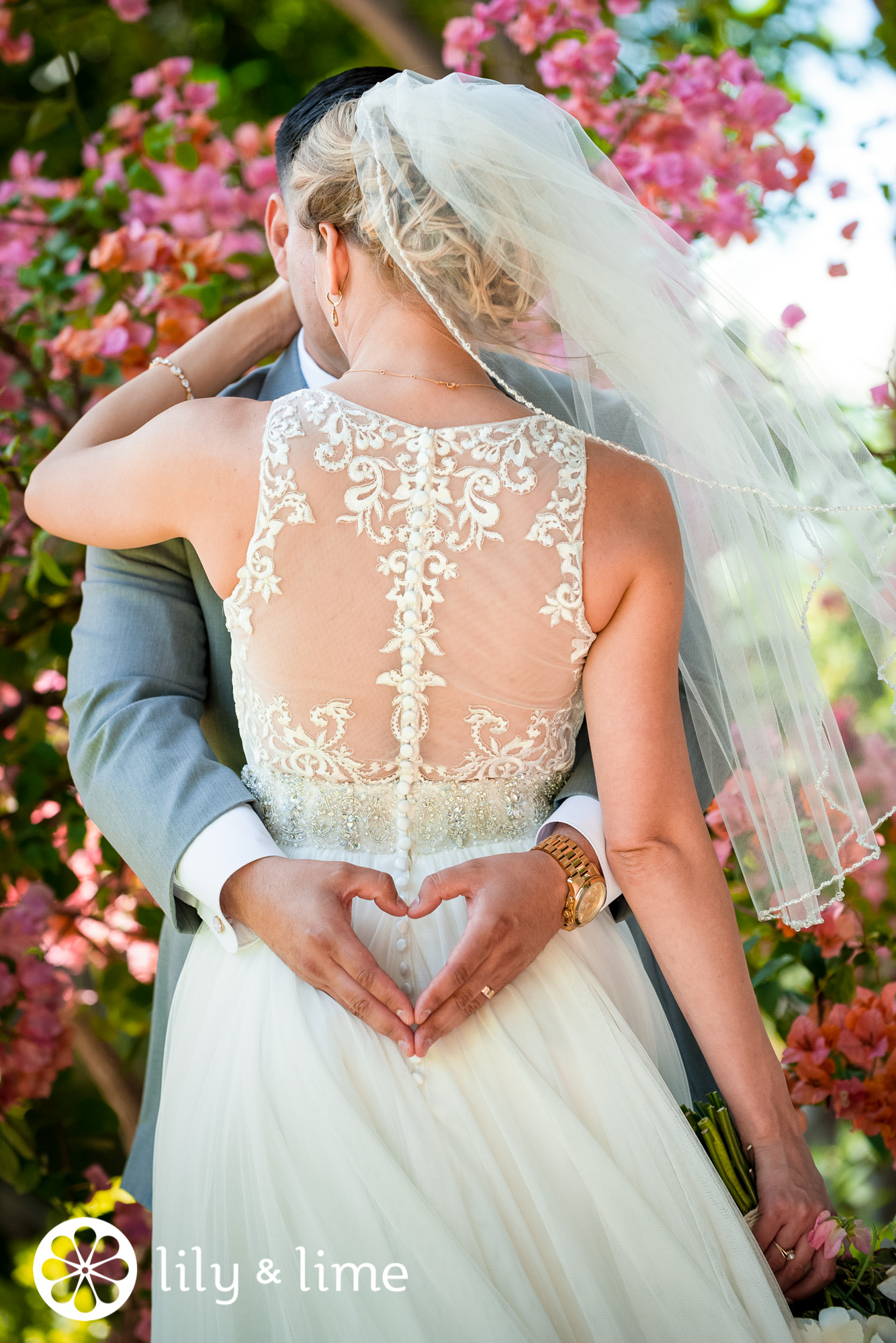 lace back wedding dress