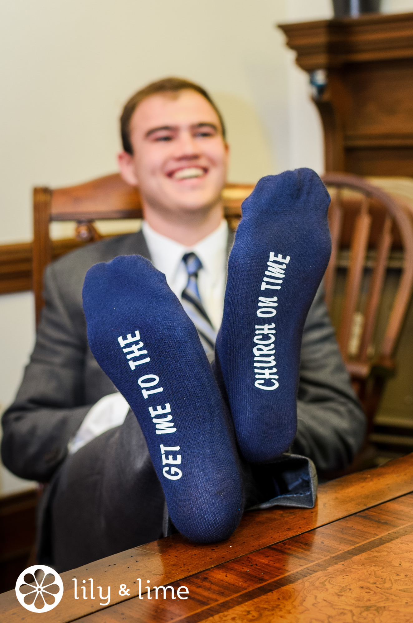 fun groom wedding day socks