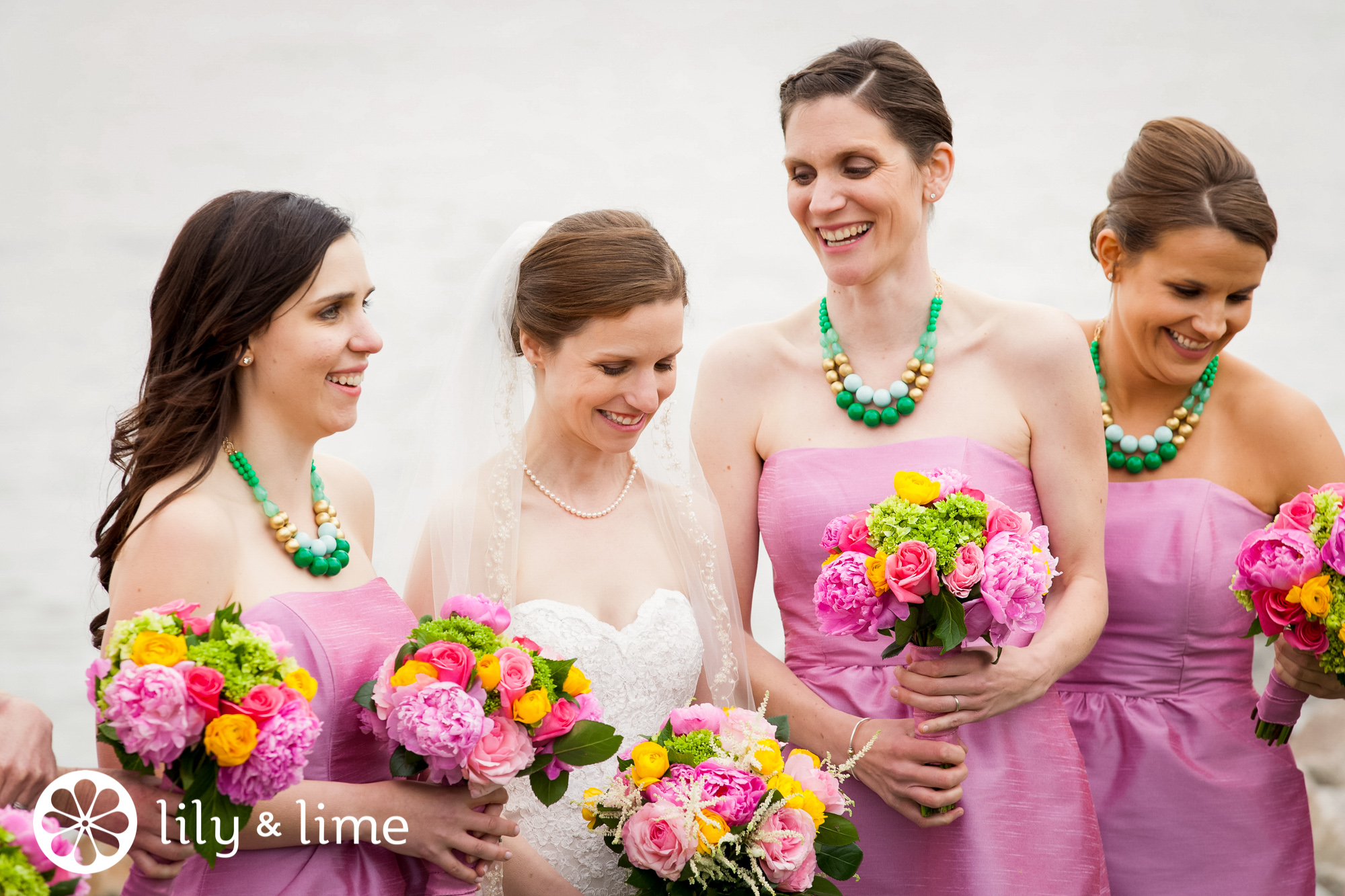 summer wedding bridesmaids color palette