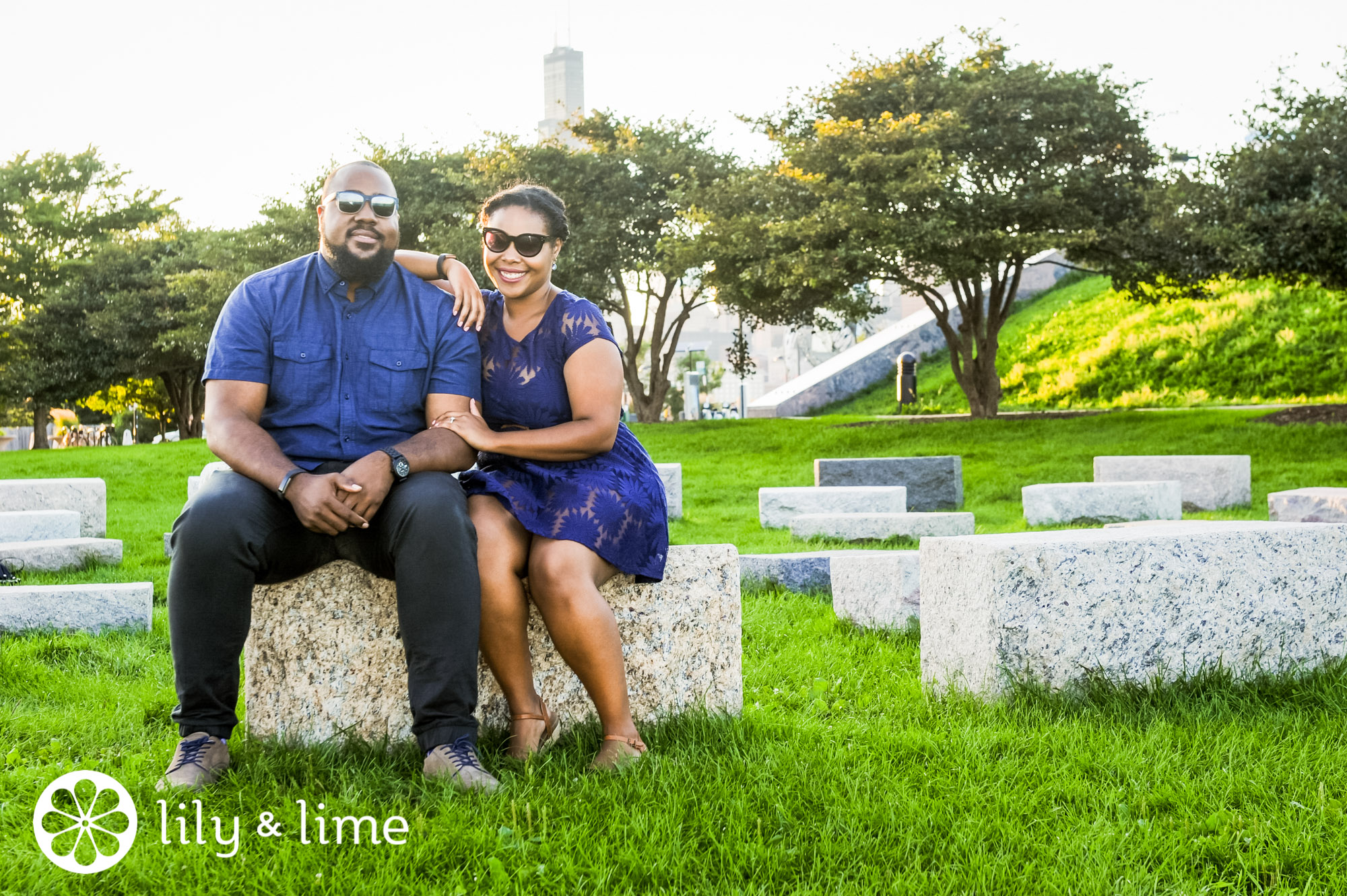 color matching engagement session style